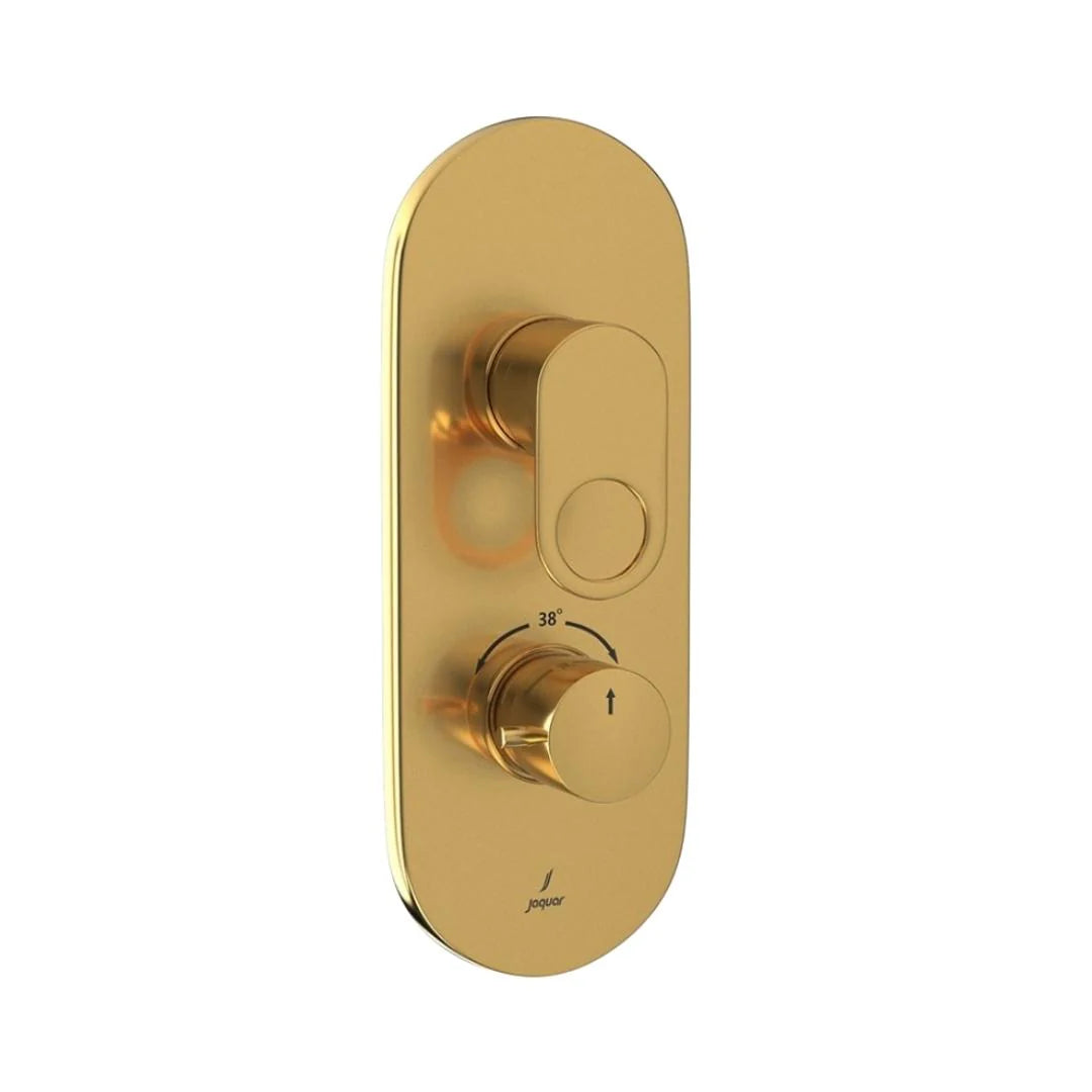 Jaquar 3 Way Thermostatic Diverter Ornamix Prime ORP-GLD-10683PM Normal Flow - Full Gold Finish