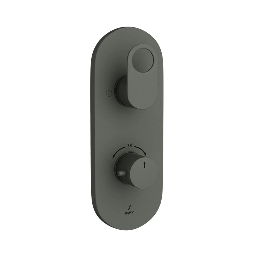 Jaquar 2 Way Thermostatic Diverter Ornamix Prime ORP-GRF-10681PM Normal Flow - Graphite Finish