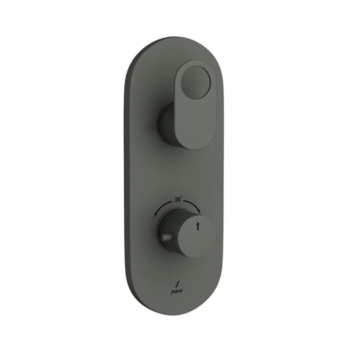 Jaquar 2 Way Thermostatic Diverter Ornamix Prime ORP-GRF-10681PM Normal Flow - Graphite Finish