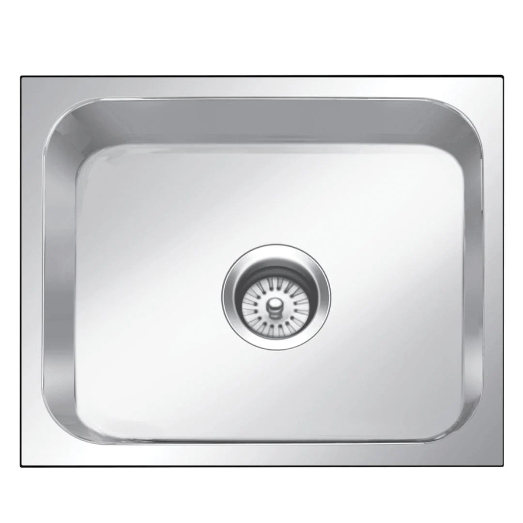 Nirali Stainless Steel Sink Rectangular Straight Range ORRA ( 15 x 12 inches ) - Glossy