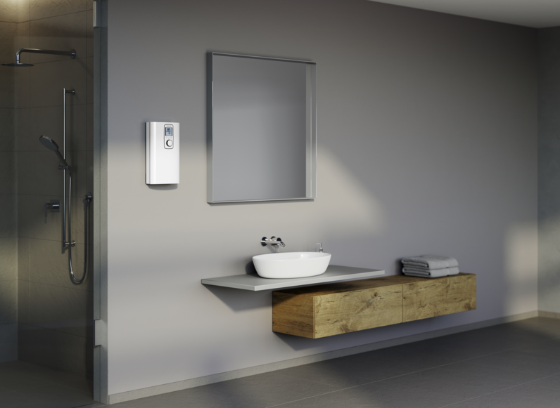 STIEBEL ELTRON SINGLE PHASE TANKLESS WATER HEATER DCE 6/8 PREMIUM - 6/8 KW with LCD Display