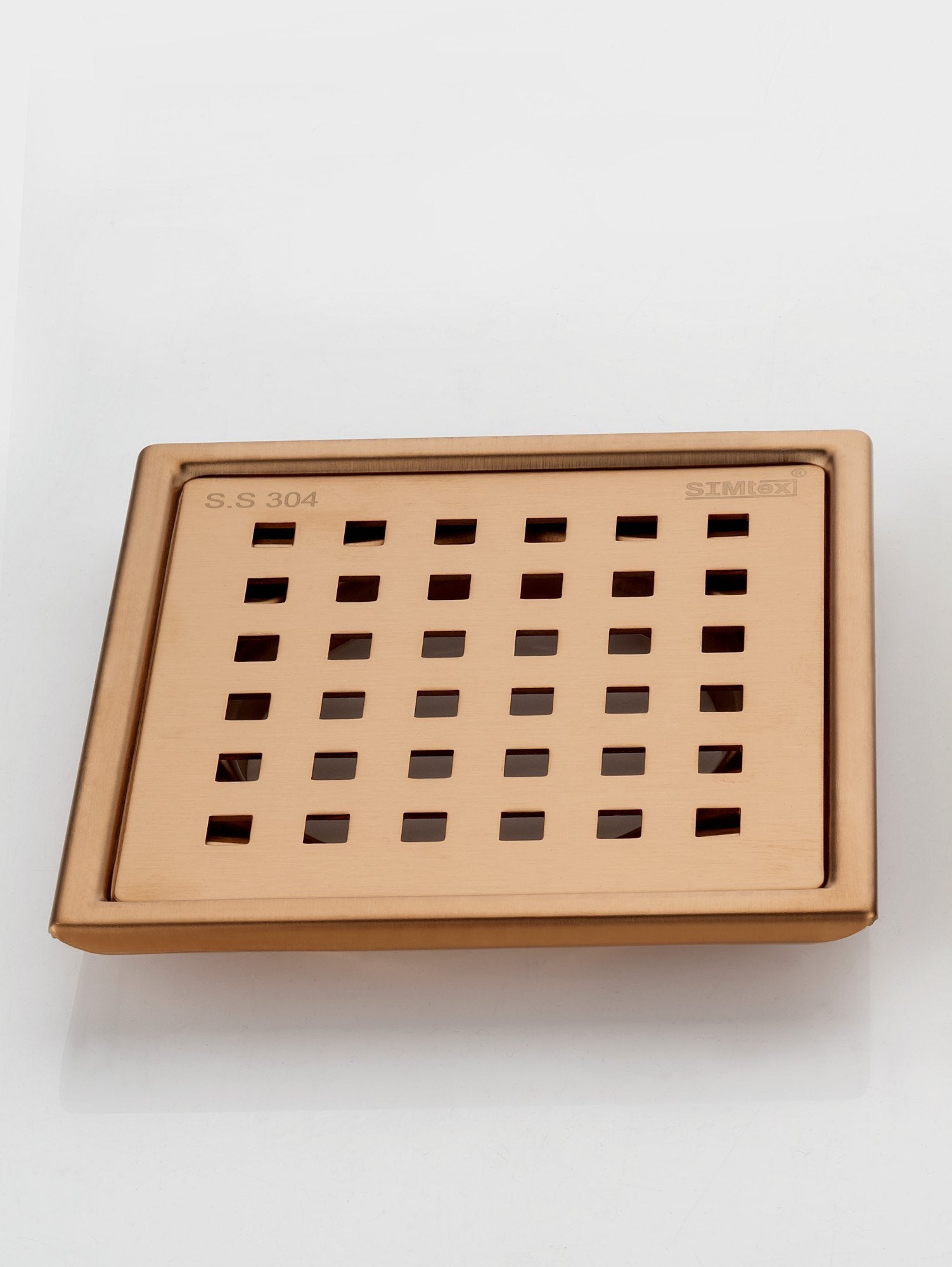 Picaso Rose Gold 6x6 Floor Drain-Rose Gold