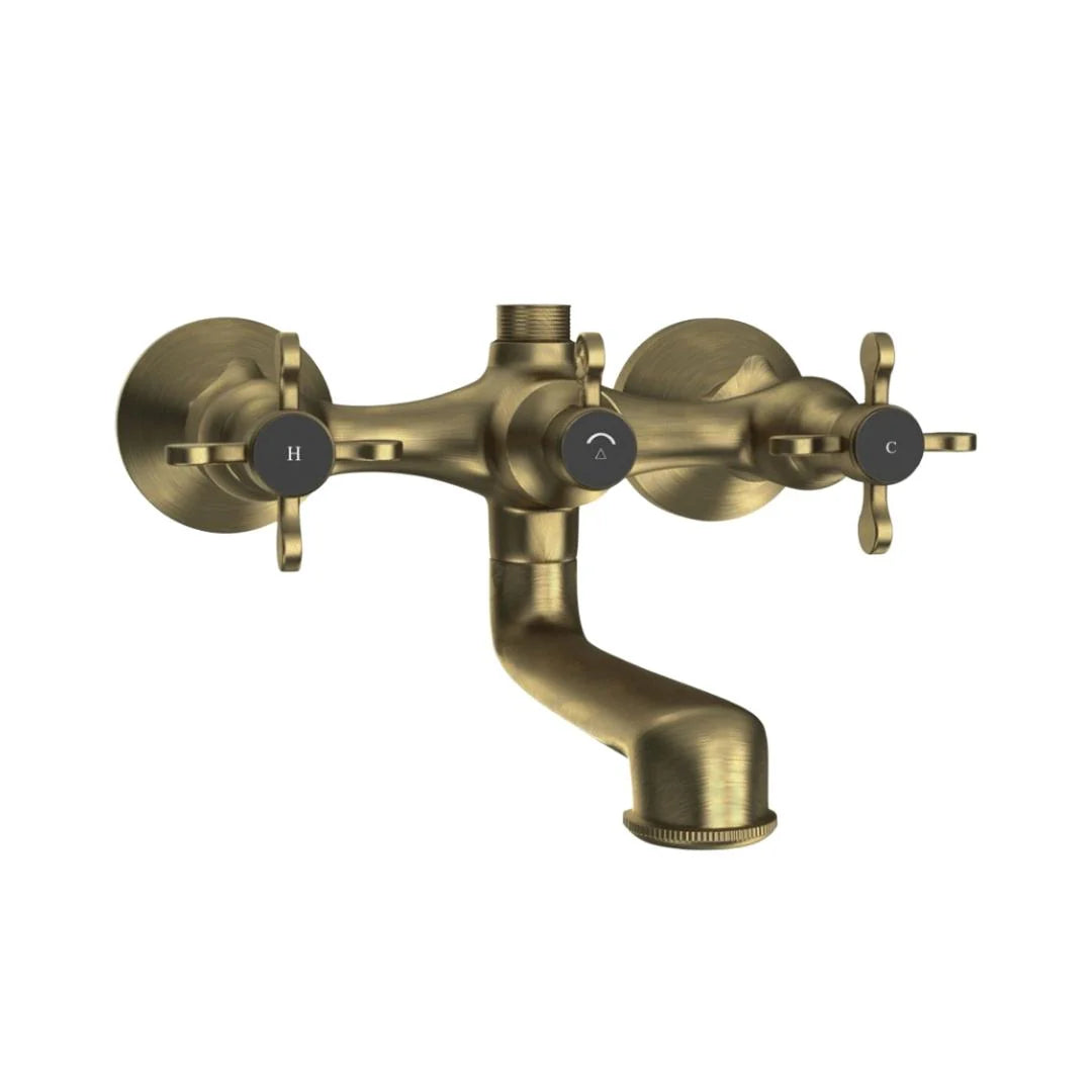 Jaquar 2 Way Wall Mixer Queens Prime QQP-ABR-7217PM Normal Flow - Antique Bronze Finish