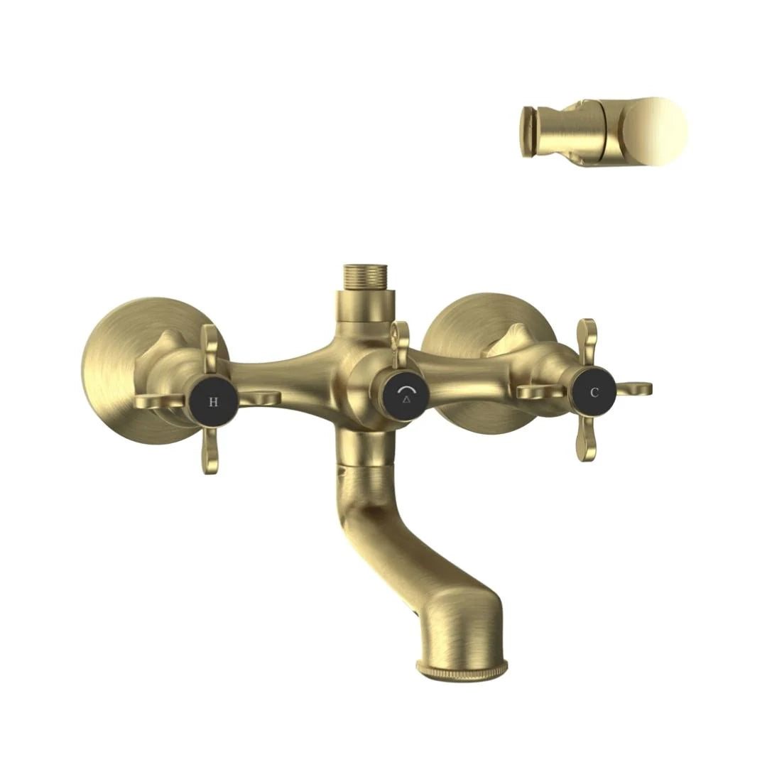 Jaquar 2 Way Wall Mixer Queens Prime QQP-ABR-7267PM Normal Flow - Antique Bronze Finish