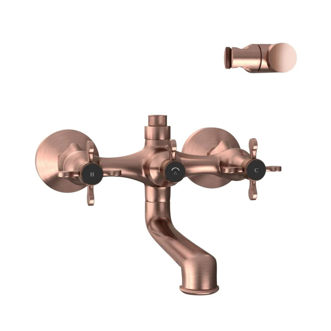 Jaquar 2 Way Wall Mixer Queens Prime QQP-ACR-7267PM Normal Flow - Antique Copper Finish