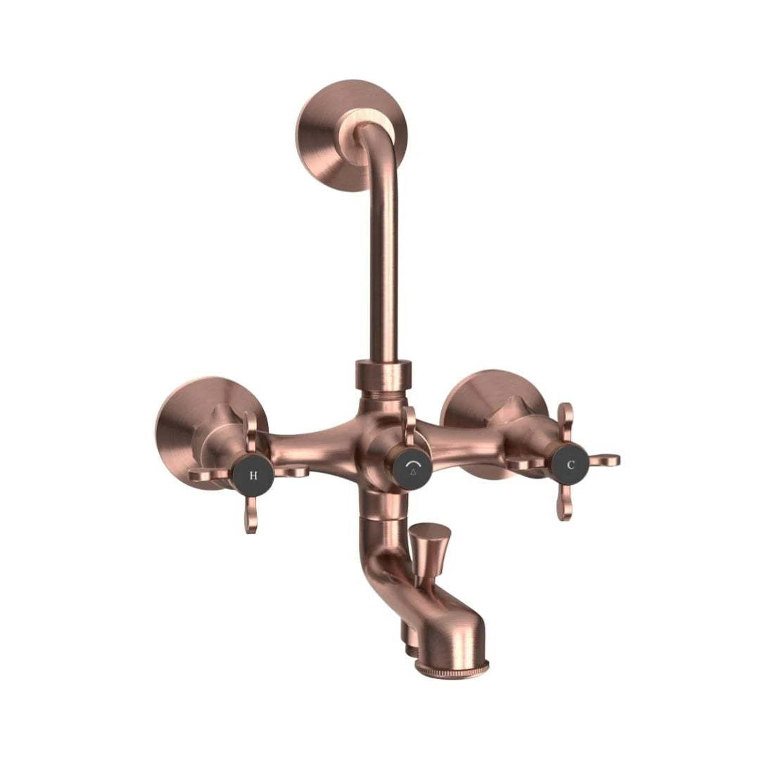 Jaquar 3 Way Wall Mixer Queens Prime QQP-ACR-7281PM Normal Flow - Antique Copper Finish