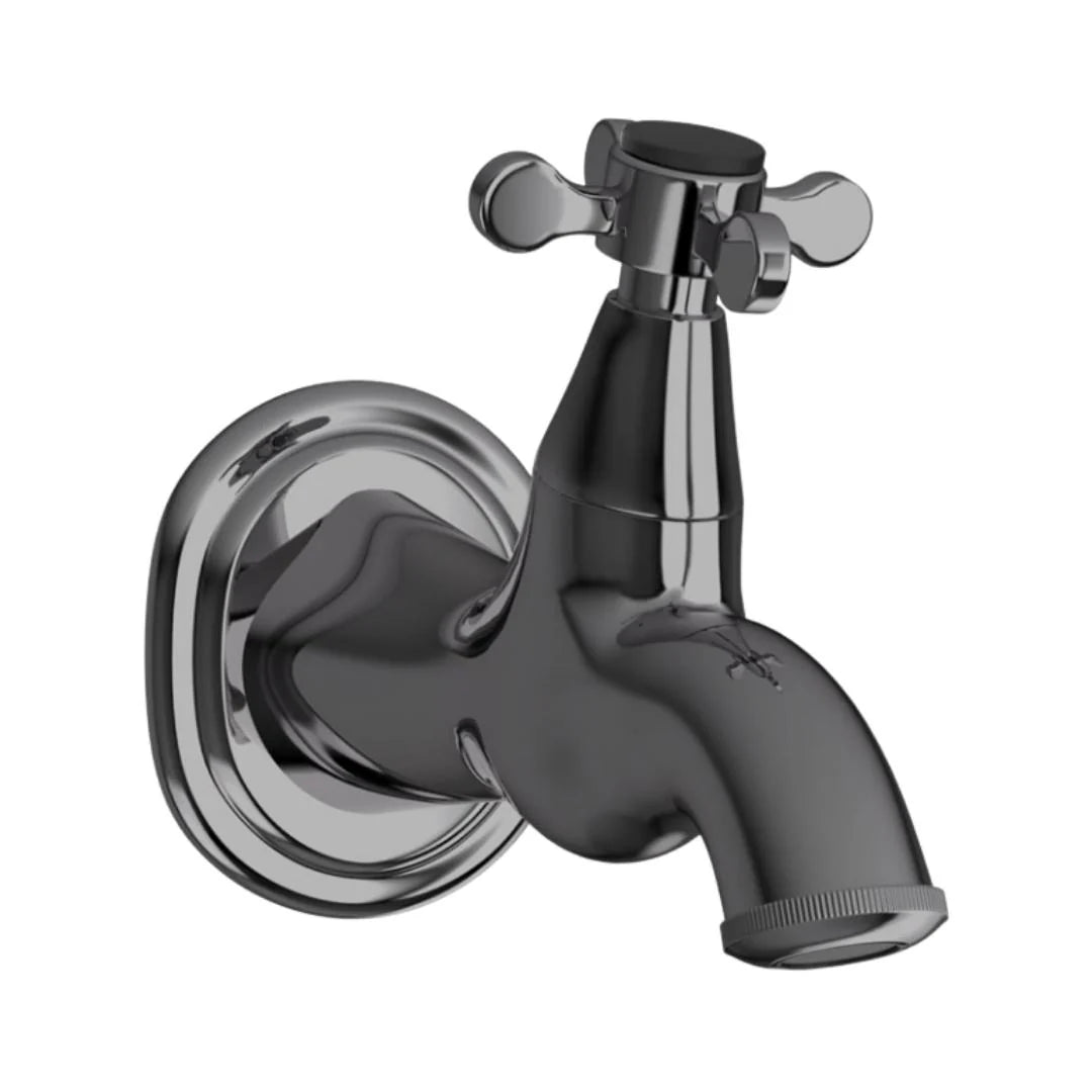 Jaquar WC Area Bib Tap Queens Prime QQP-BCH-7037PM - Black Chrome