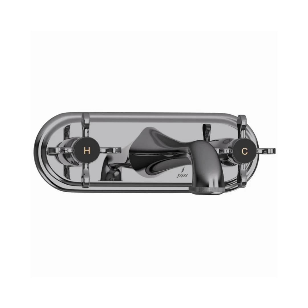 Jaquar Wall Mounted Basin Mixer Queens Prime QQP-BCH-7433PM - Black Chrome