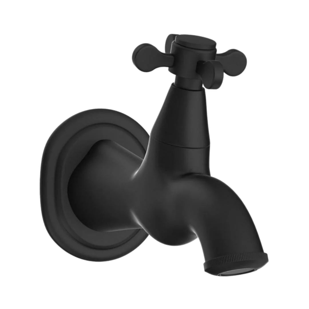 Jaquar WC Area Bib Tap Queens Prime QQP-BLM-7037PM - Black Matt