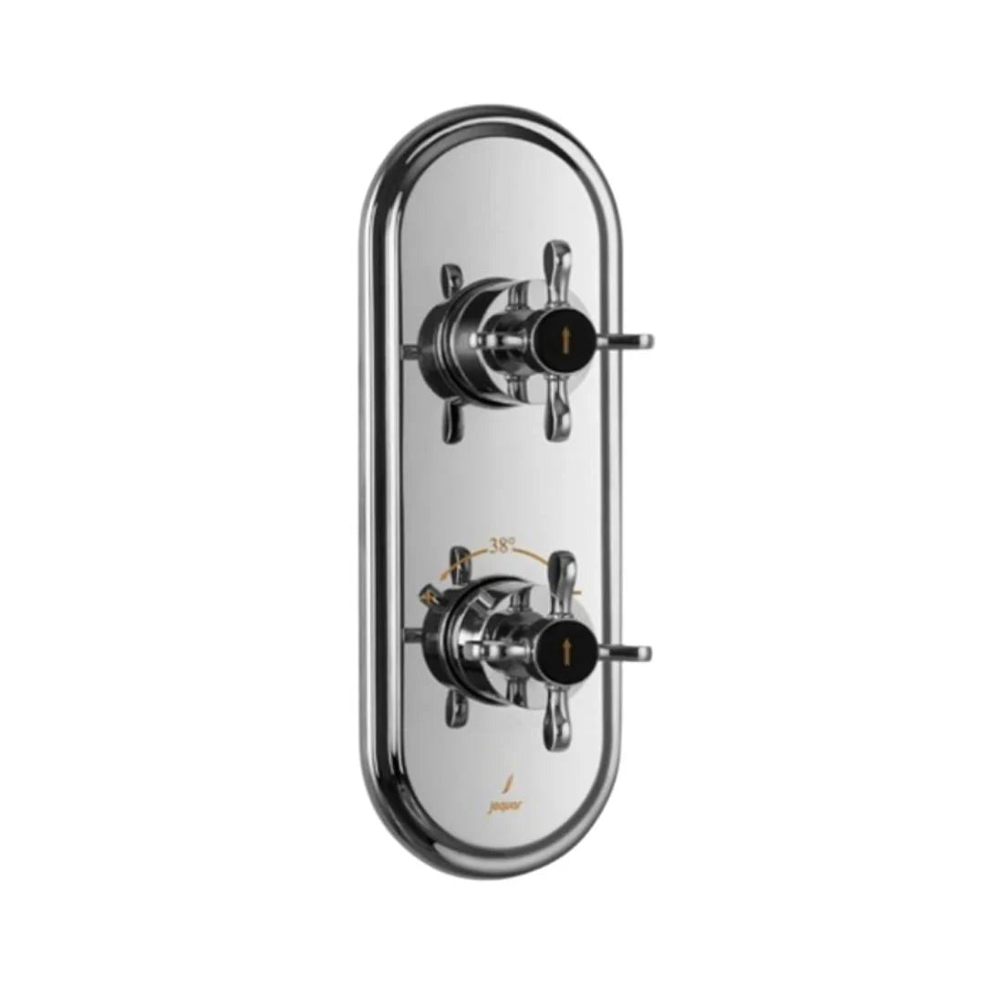 Jaquar 1 Way Thermostatic Diverter Queens Prime QQP-CHR-7661KPM Normal Flow - Chrome Finish