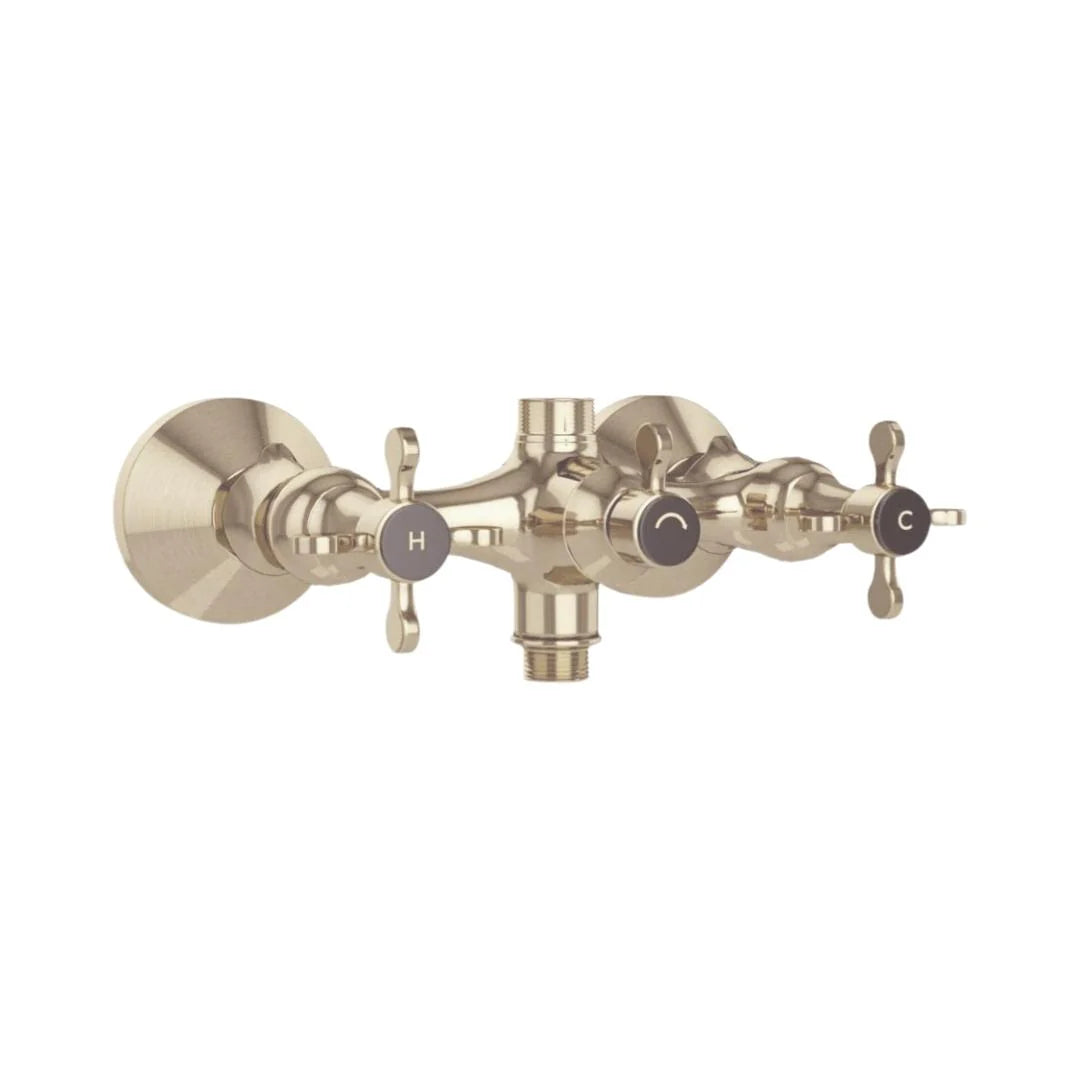 Jaquar 2 Way Wall Mixer Queens Prime QQP-GDS-7215PM Normal Flow - Gold Dust Finish