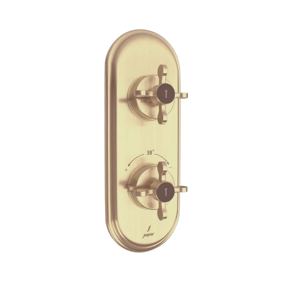 Jaquar 1 Way Thermostatic Diverter Queens Prime QQP-GDS-7661PM Normal Flow - Gold Dust Finish