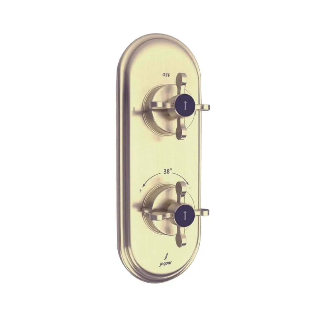 Jaquar 2 Way Thermostatic Diverter Queens Prime QQP-GDS-7681PM Normal Flow - Gold Dust Finish