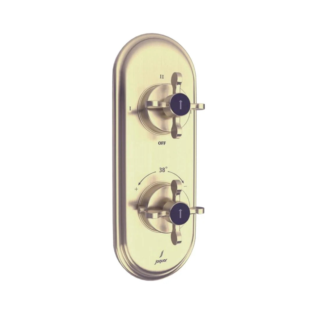 Jaquar 3 Way Thermostatic Diverter Queens Prime QQP-GDS-7683PM Normal Flow - Gold Dust Finish