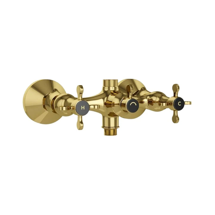 Jaquar 2 Way Wall Mixer Queens Prime QQP-GLD-7215PM Normal Flow - Full Gold Finish