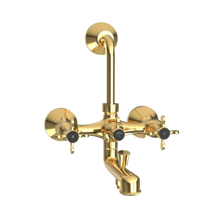 Jaquar 3 Way Wall Mixer Queens Prime QQP-GLD-7281PM Normal Flow - Full Gold Finish