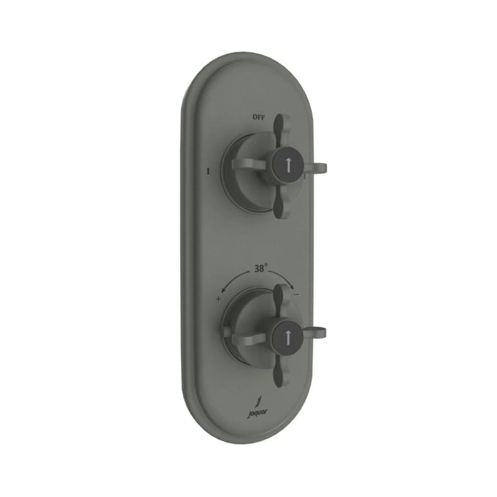 Jaquar 2 Way Thermostatic Diverter Queens Prime QQP-GRF-7681PM Normal Flow - Graphite Finish