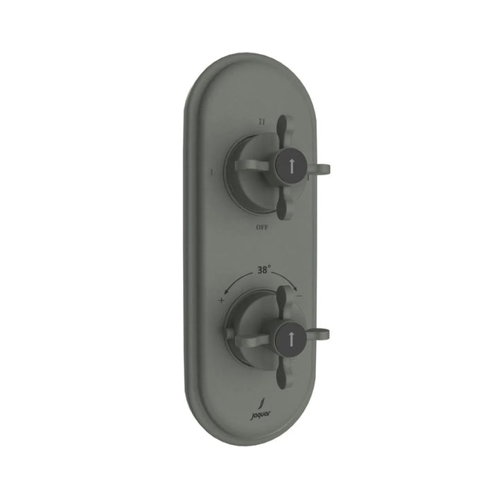 Jaquar 3 Way Thermostatic Diverter Queens Prime QQP-GRF-7683PM Normal Flow - Graphite Finish