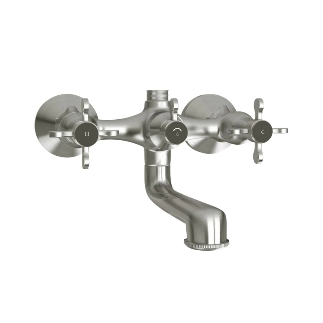 Jaquar 2 Way Wall Mixer Queens Prime QQP-SSF-7217PM Normal Flow - Stainless Steel Finish