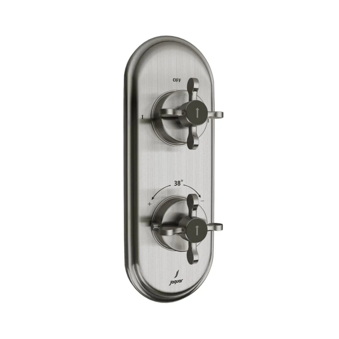 Jaquar 2 Way Thermostatic Diverter Queens Prime QQP-SSF-7681PM Normal Flow - Stainless Steel Finish
