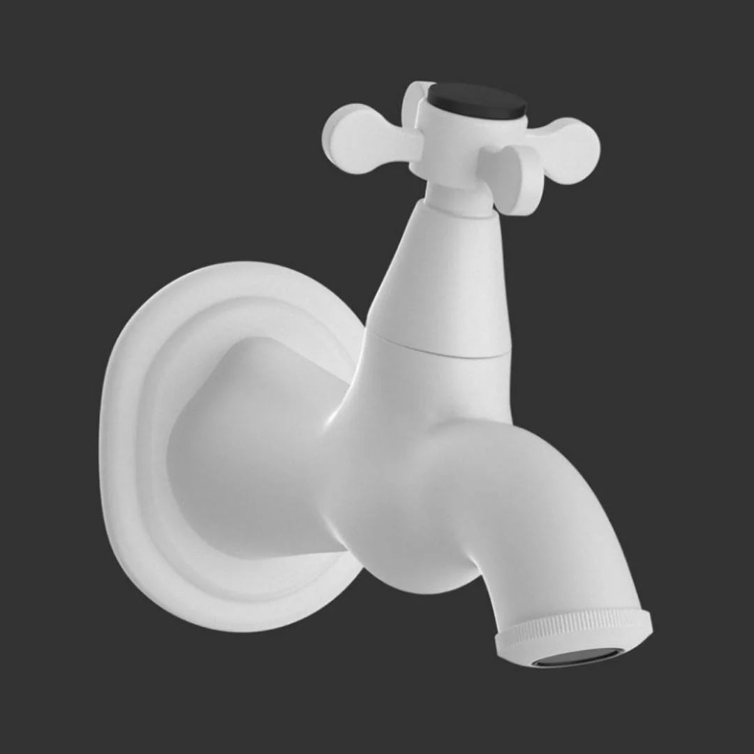 Jaquar WC Area Bib Tap Queens Prime QQP-WHM-7037PM - White Matt