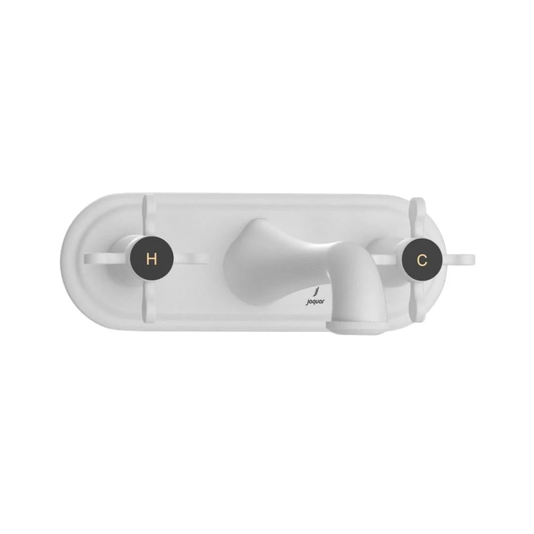 Jaquar Wall Mounted Basin Mixer Queens Prime QQP-WHM-7433PM - White Matt