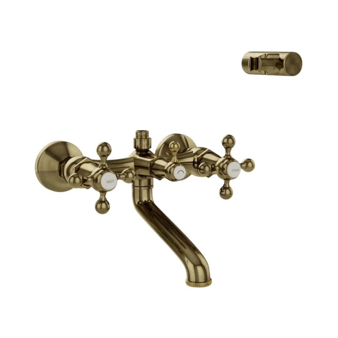Jaquar 2 Way Wall Mixer Queen's QQT-ABR-7267 Normal Flow - Antique Bronze Finish