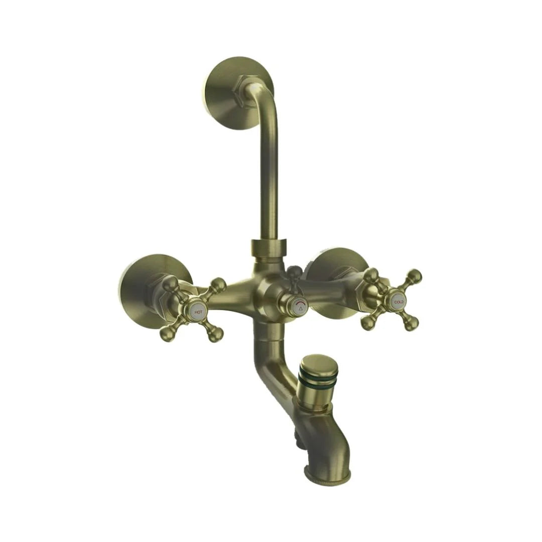 Jaquar 3 Way Wall Mixer Queen's QQT-ABR-7281 Normal Flow - Antique Bronze Finish