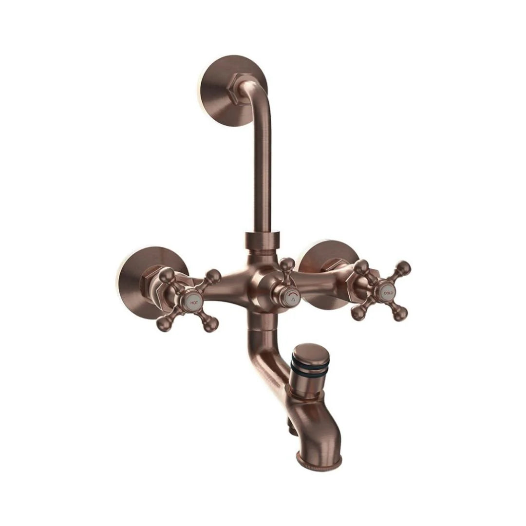 Jaquar 3 Way Wall Mixer Queen's QQT-ACR-7281 Normal Flow - Antique Copper Finish