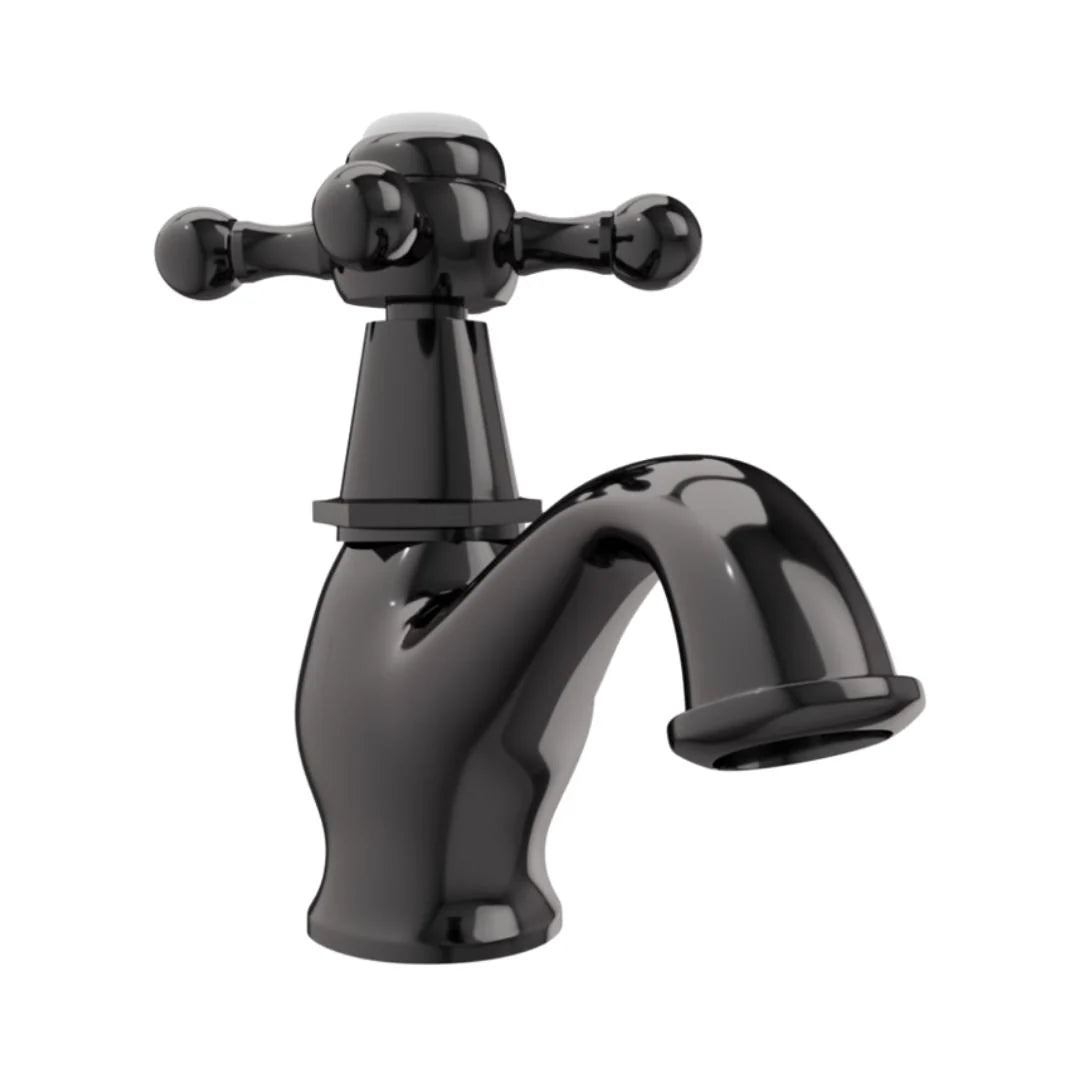 Jaquar Table Mounted Regular Basin Tap Queens QQT-BCH-7011 - Black Chrome
