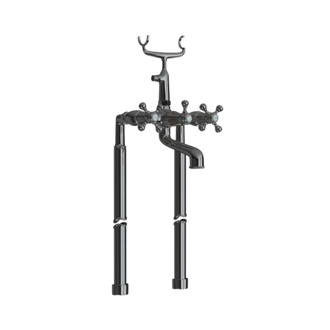 Jaquar 2 Way Bath Tub Filler Queen's QQT-BCH-7271HL Normal Flow - Black Chrome Finish