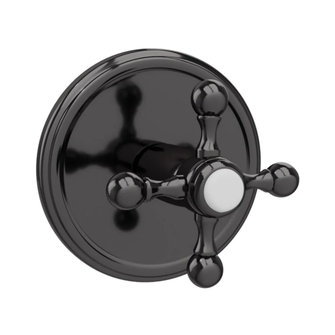 Jaquar 4 Way Diverter Queen's QQT-BCH-7421 Normal Flow - Black Chrome Finish