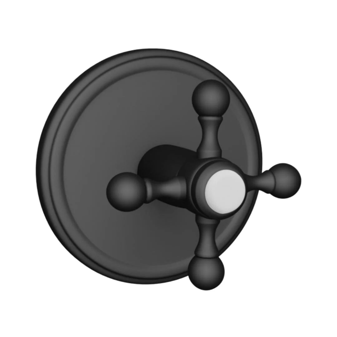 Jaquar 4 Way Diverter Queen's QQT-BLM-7421 Normal Flow - Black Matt Finish