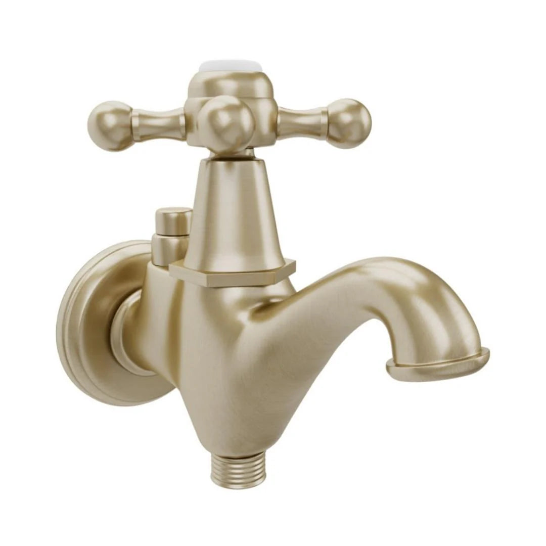 Jaquar WC Area 2 Way Bib Tap Queens QQT-GDS-7041 - Gold Dust