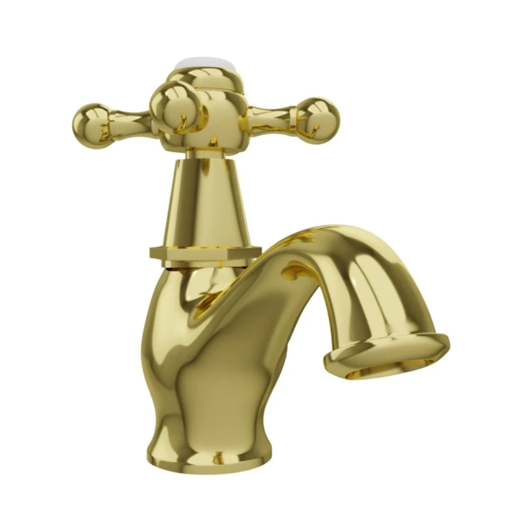 Jaquar Table Mounted Regular Basin Tap Queens QQT-GLD-7011 - Full Gold
