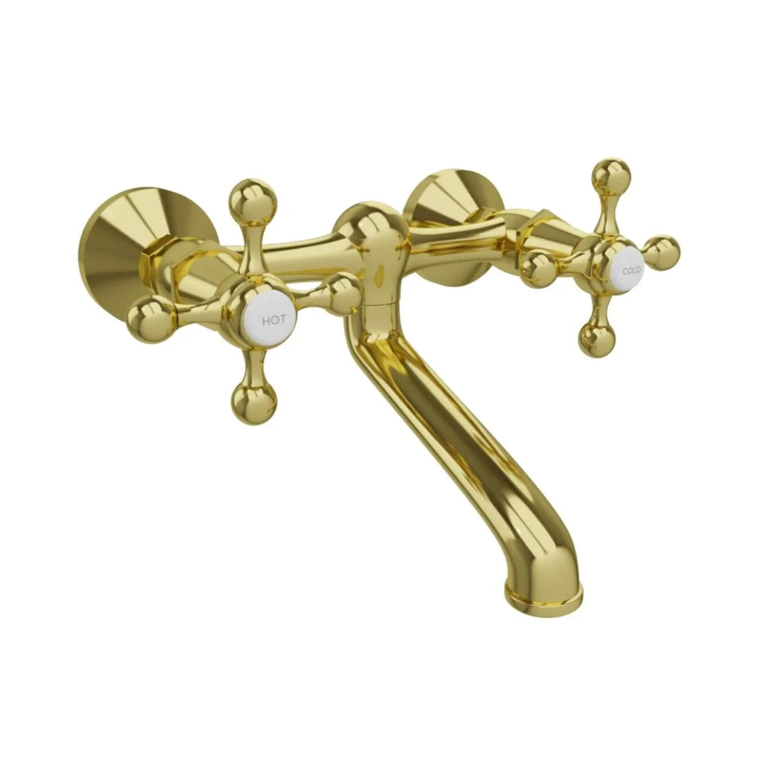 Jaquar 1 Way Wall Mixer Queen's QQT-GLD-7219 Normal Flow - Full Gold Finish