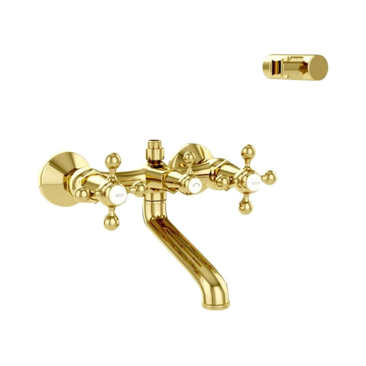 Jaquar 2 Way Wall Mixer Queen's QQT-GLD-7267 Normal Flow - Full Gold Finish