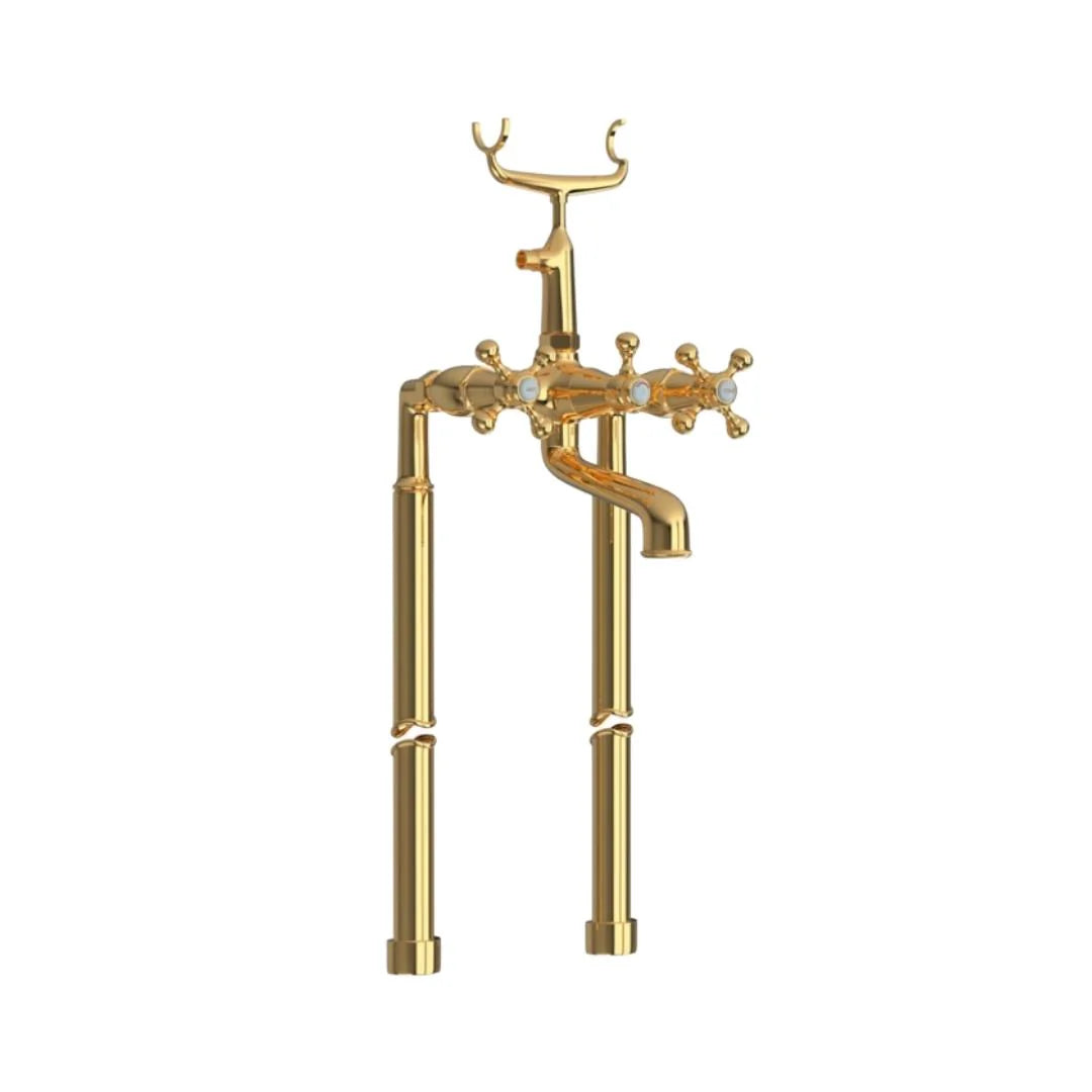 Jaquar 2 Way Bath Tub Filler Queen's QQT-GLD-7271HL Normal Flow - Full Gold Finish