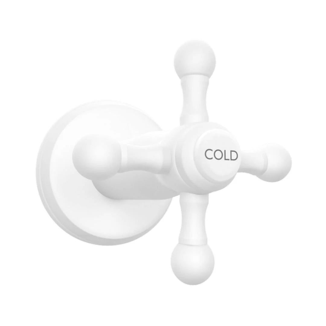 Jaquar Basin Area Stop Valve Queens QQT-WHM-7083 - White Matt