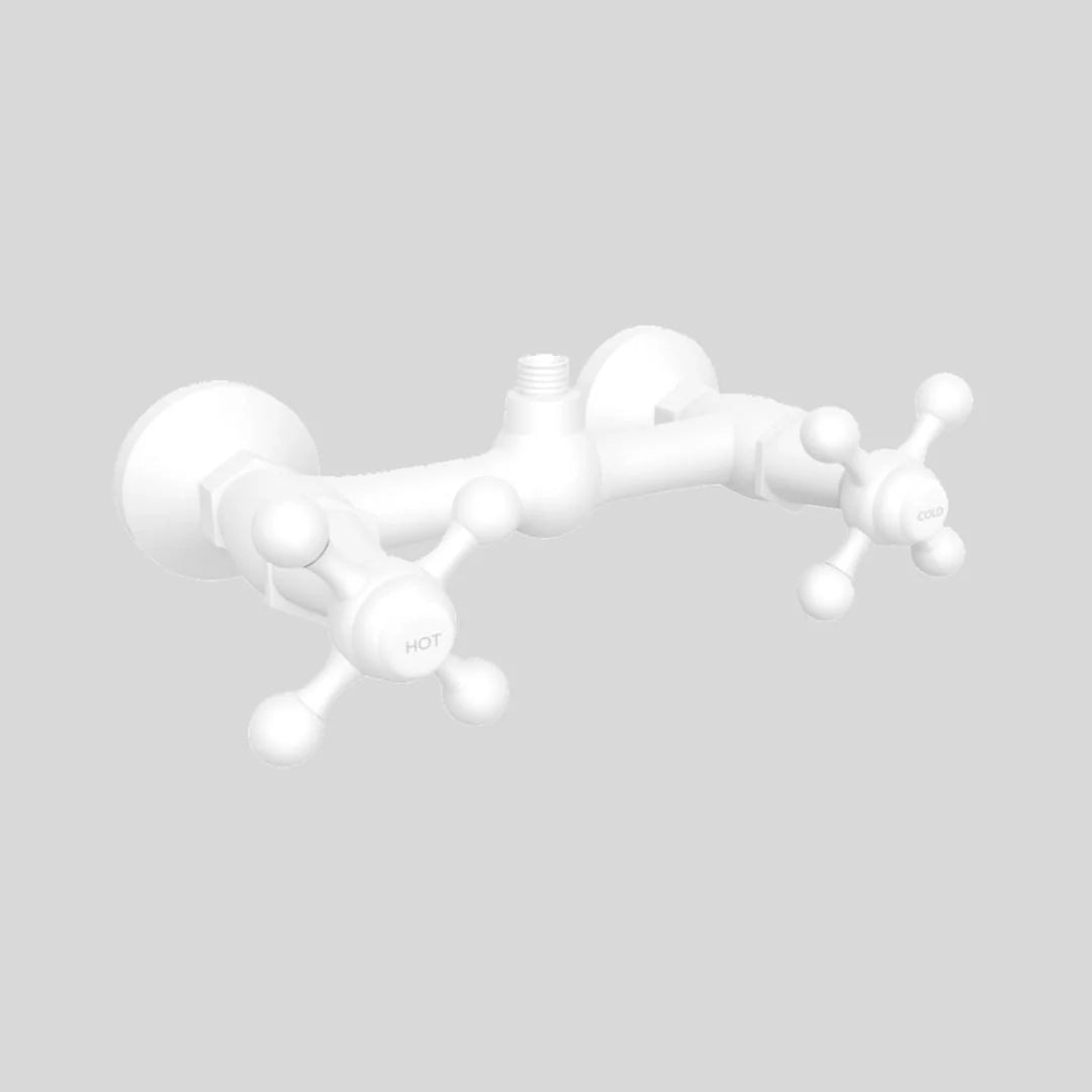 Jaquar 1 Way Wall Mixer Queen's QQT-WHM-7209 Normal Flow - White Matt Finish