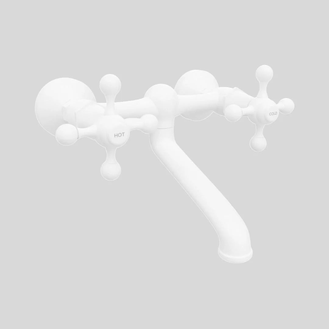 Jaquar 1 Way Wall Mixer Queen's QQT-WHM-7219 Normal Flow - White Matt Finish