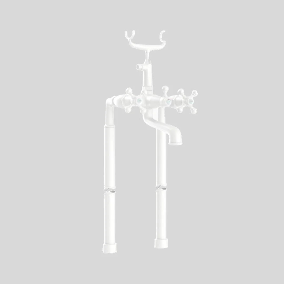 Jaquar 2 Way Bath Tub Filler Queen's QQT-WHM-7271HL Normal Flow - White Matt Finish