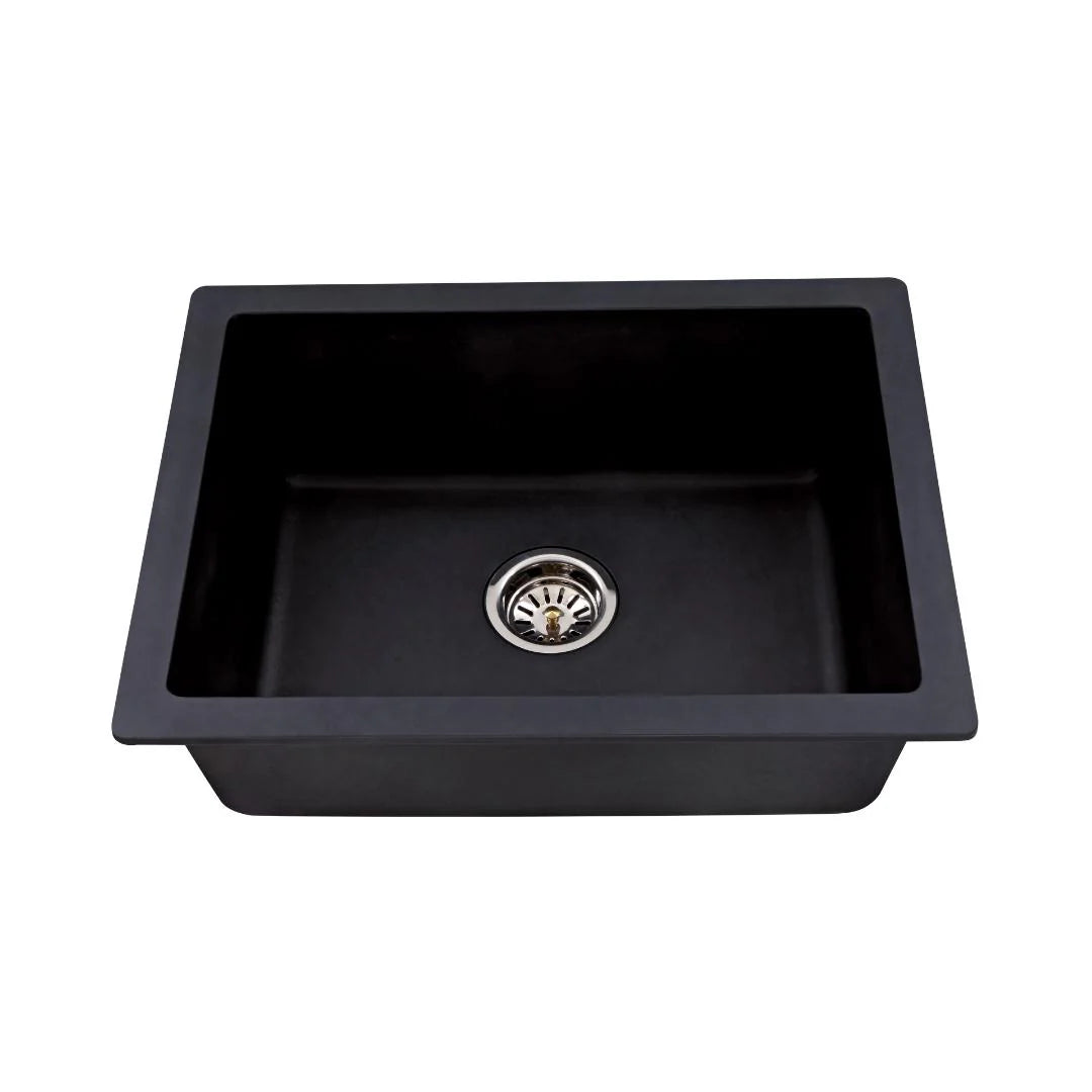 Hindware Quartz Sink Sapphire SAPPHIRE 18 X 16 X 8 ( 18 x 16 inches ) - Black