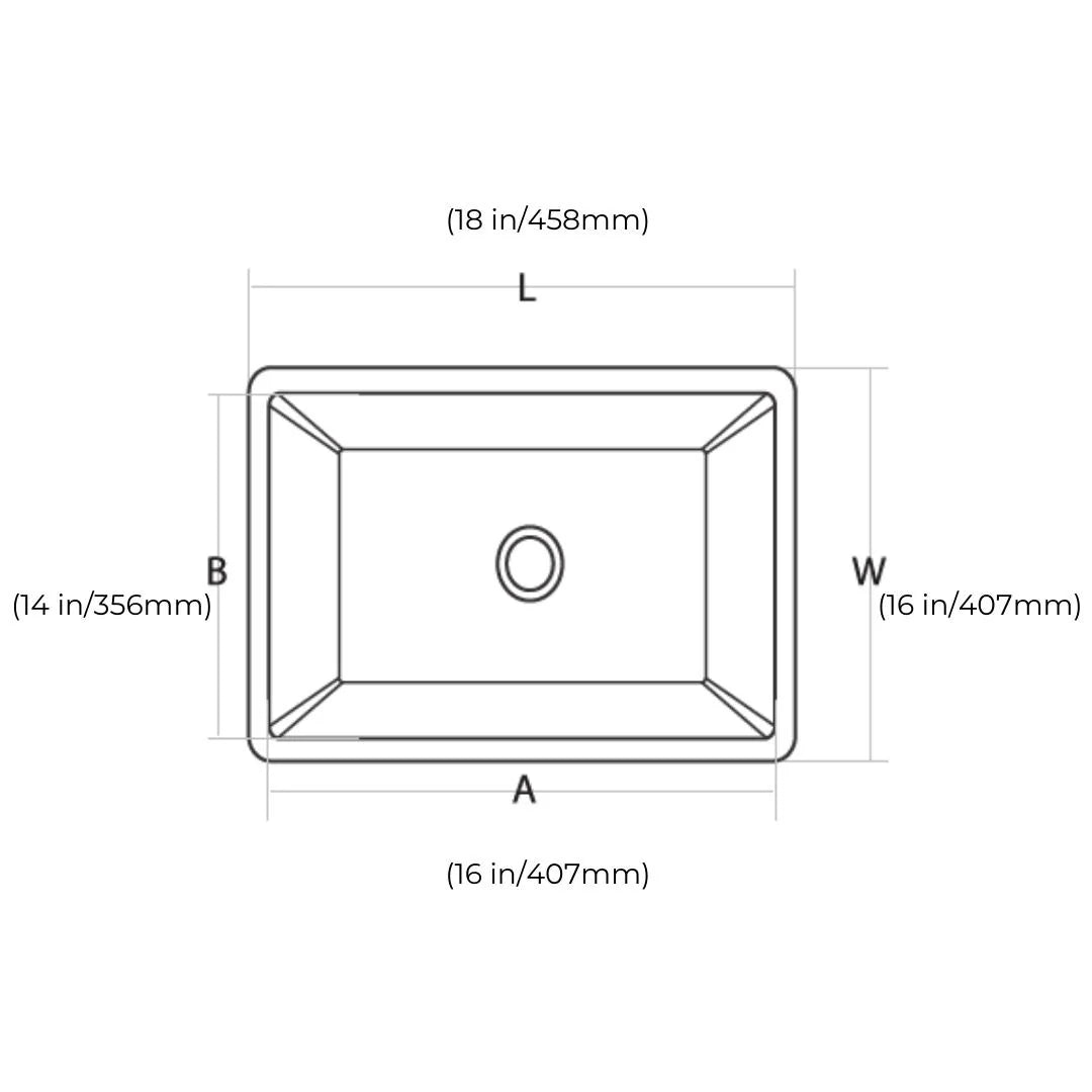 Hindware Quartz Sink Sapphire SAPPHIRE 18 X 16 X 8 ( 18 x 16 inches ) - Eros