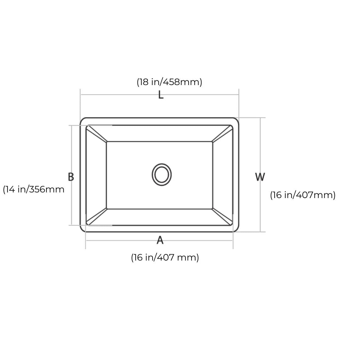Hindware Quartz Sink Sapphire SAPPHIRE 18 X 16 X 8 ( 18 x 16 inches ) - Mars