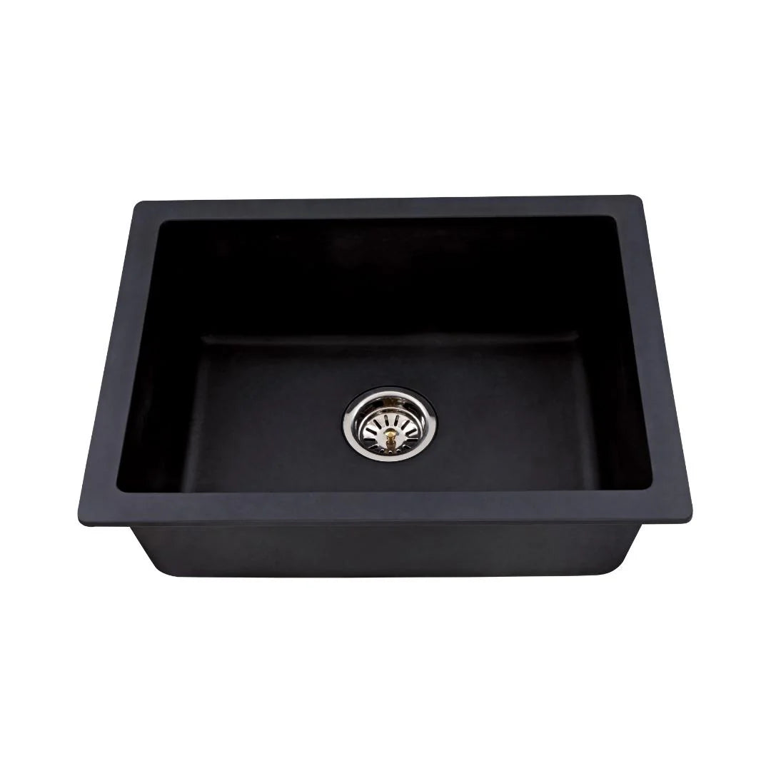 Hindware Quartz Sink Sapphire SAPPHIRE 24 X 18 X 8 ( 24 x 18 inches ) - Black