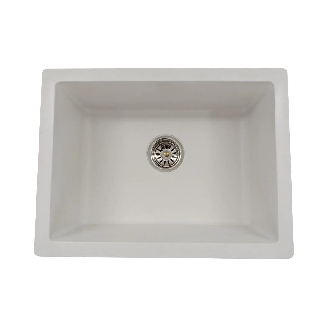 Hindware Quartz Sink Sapphire SAPPHIRE 24 X 18 X 8 ( 24 x 18 inches ) - White DX