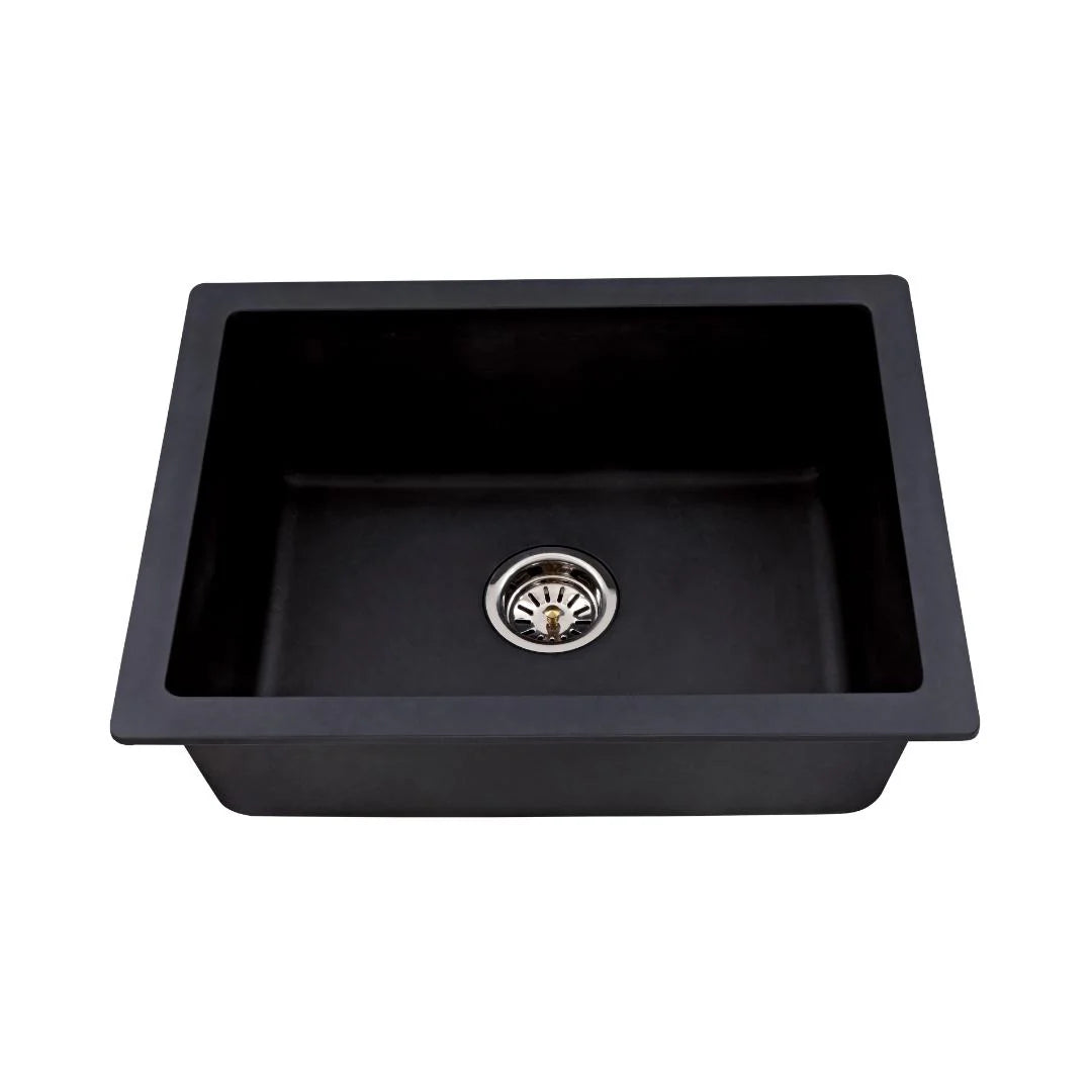 Hindware Quartz Sink Sapphire SAPPHIRE 28.5 X 19 X 8 ( 28.5 x 19 inches ) - Black