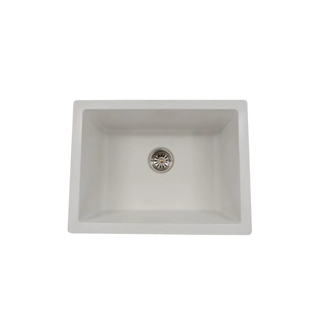 Hindware Quartz Sink Sapphire SAPPHIRE 28.5 X 19 X 8 ( 28.5 x 19 inches ) - White