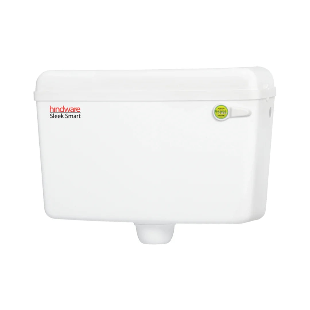 Hindware External Wall Mounted Cistern Without Frame SLEEK SMART - White
